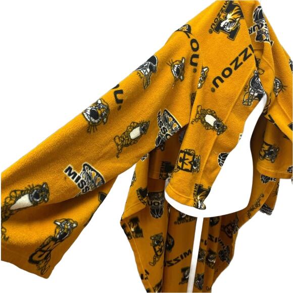 Mizzou University Columbia Missouri Soft Fleece Snuggie Cuddle Sleeved Blanket - Picture 3 of 5